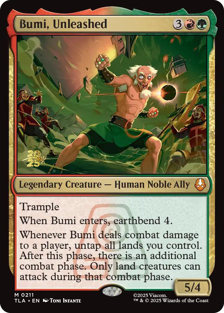 Bumi, Unleashed [Avatar: The Last Airbender Prerelease Cards] | Devastation Store