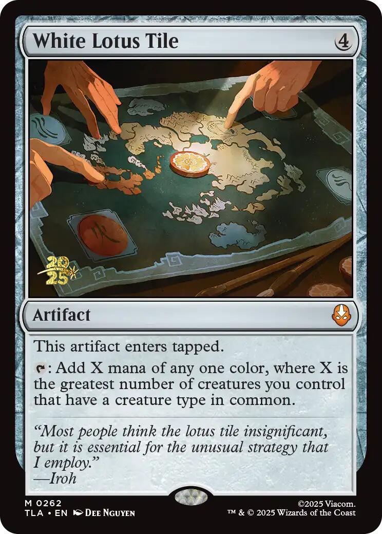White Lotus Tile [Avatar: The Last Airbender Prerelease Cards] | Devastation Store