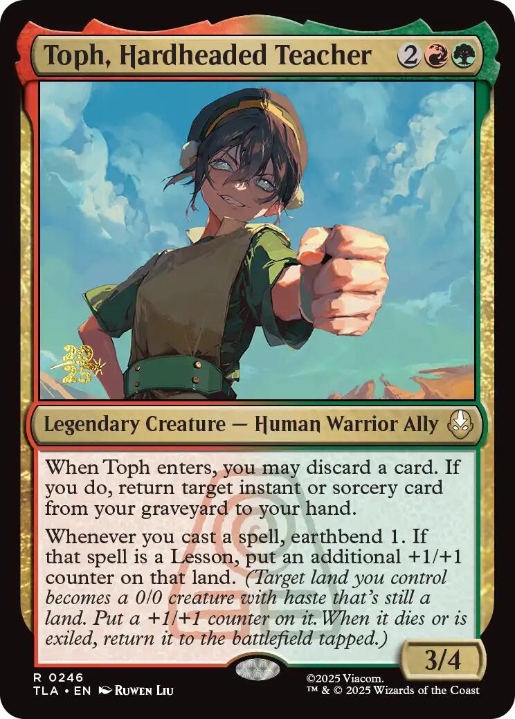 Toph, Hardheaded Teacher [Avatar: The Last Airbender Prerelease Cards] | Devastation Store