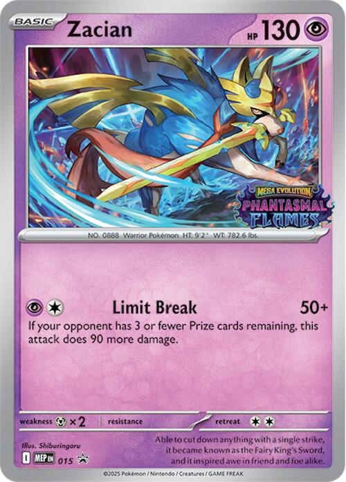 Zacian (015) (Prerelease) [Mega Evolution Promo] | Devastation Store