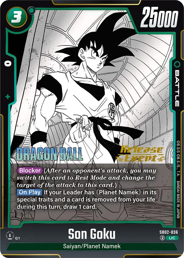 Son Goku (SB02-036) [Manga Booster 02 Release Event Cards] | Devastation Store
