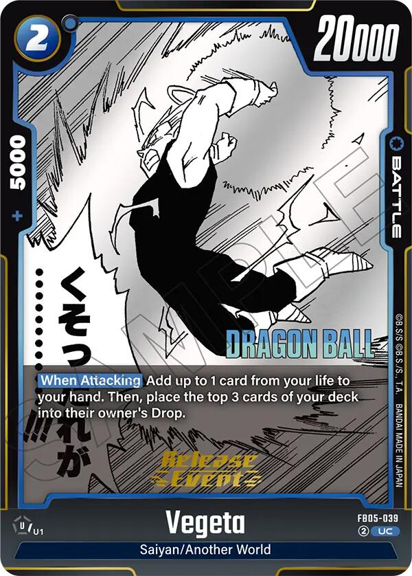 Vegeta (FB05-039) [Manga Booster 02 Release Event Cards] | Devastation Store