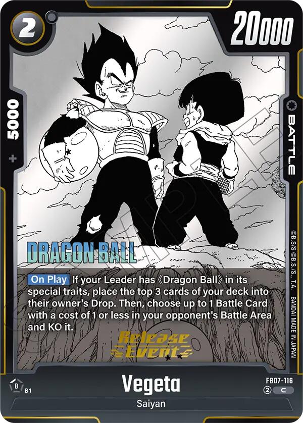 Vegeta (FB07-116) [Manga Booster 02 Release Event Cards] | Devastation Store