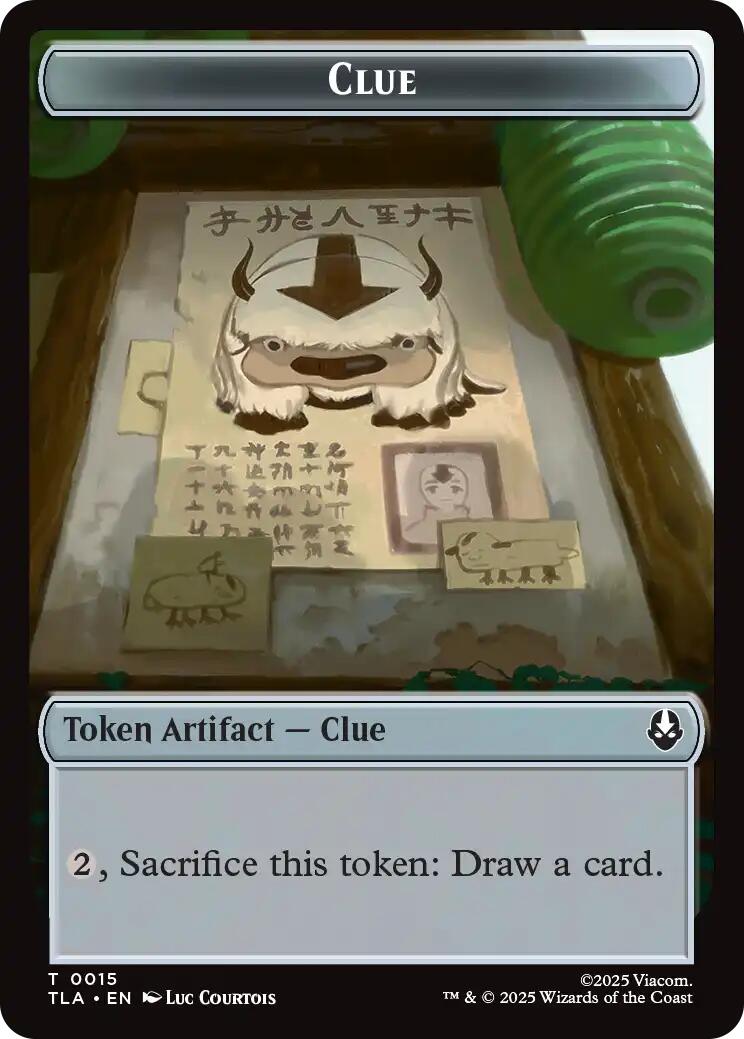 Ally (0004) // Clue (0015) Double-Sided Token [Avatar: The Last Airbender Tokens] | Devastation Store