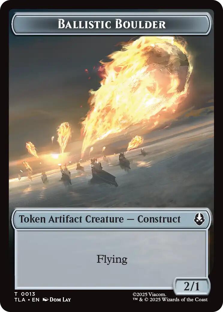 Ballistic Boulder // Soldier (0011) Double-Sided Token [Avatar: The Last Airbender Tokens] | Devastation Store