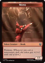Monk // Food (0021) Double-Sided Token [Avatar: The Last Airbender Tokens] | Devastation Store