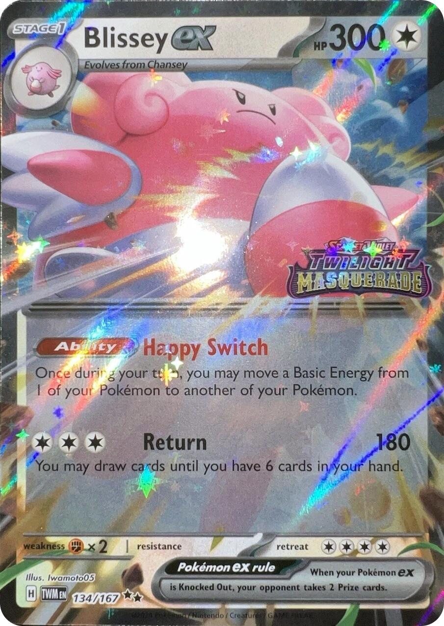 Blissey ex (134/167) (Cosmos Holo) [Scarlet & Violet: Twilight Masquerade] | Devastation Store