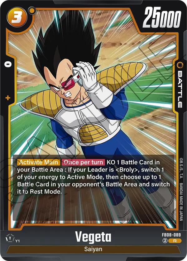 Vegeta (FB08-089) [Saiyan's Pride] | Devastation Store