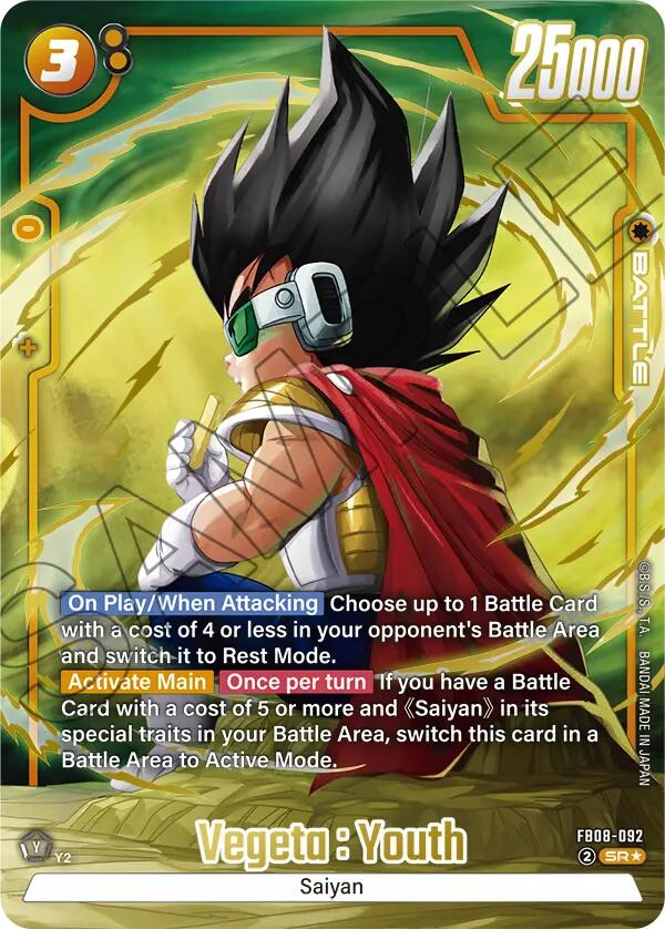 Vegeta : Youth (Alternate Art) [Saiyan's Pride] | Devastation Store