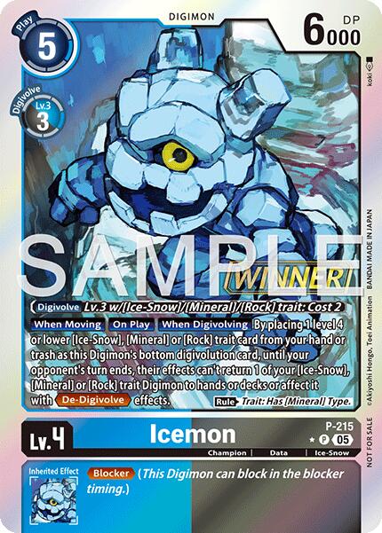 Icemon [P-215] (Official Store Tournament 2026 Vol. 1 Winner) [Promotional Cards] | Devastation Store