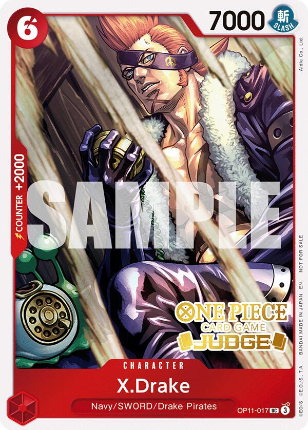 X.Drake (Judge Pack Vol. 7) [One Piece Promotion Cards] | Devastation Store