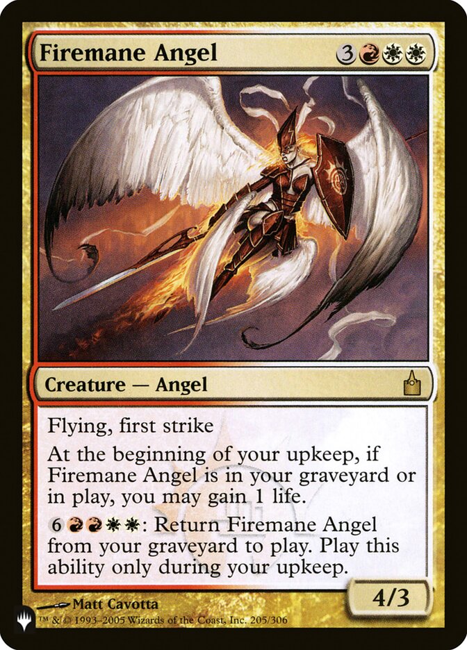 Firemane Angel [The List] | Devastation Store