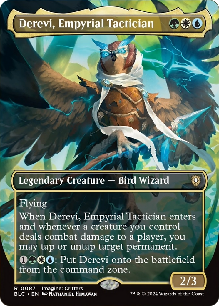 Derevi, Empyrial Tactician (Borderless) [Bloomburrow Commander] | Devastation Store