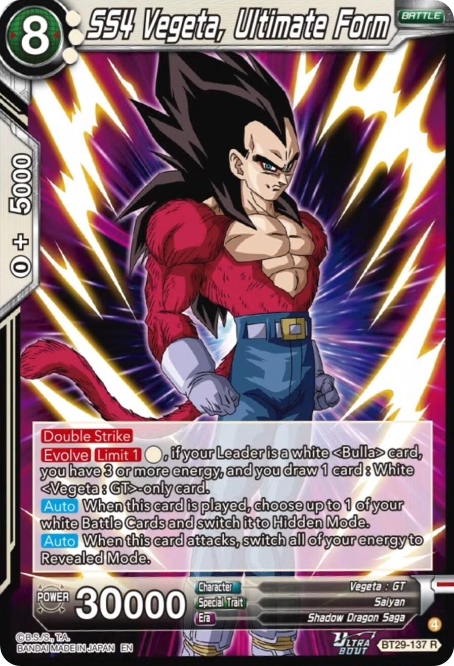 SS4 Vegeta, Ultimate Form (BT29-137) [Fearsome Rivals] | Devastation Store