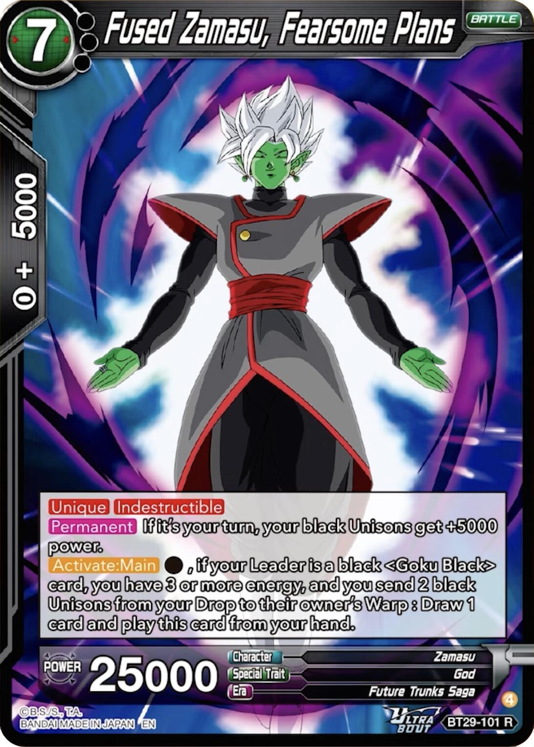 Fused Zamasu, Fearsome Plans (BT29-101) [Fearsome Rivals] | Devastation Store