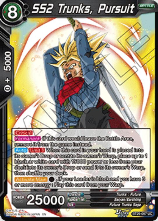 SS2 Trunks, Pursuit (BT29-097) [Fearsome Rivals] | Devastation Store
