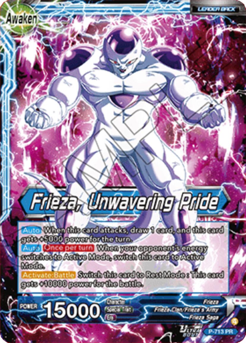 Frieza // Frieza, Unwavering Pride (P-713) [Promotion Cards] | Devastation Store