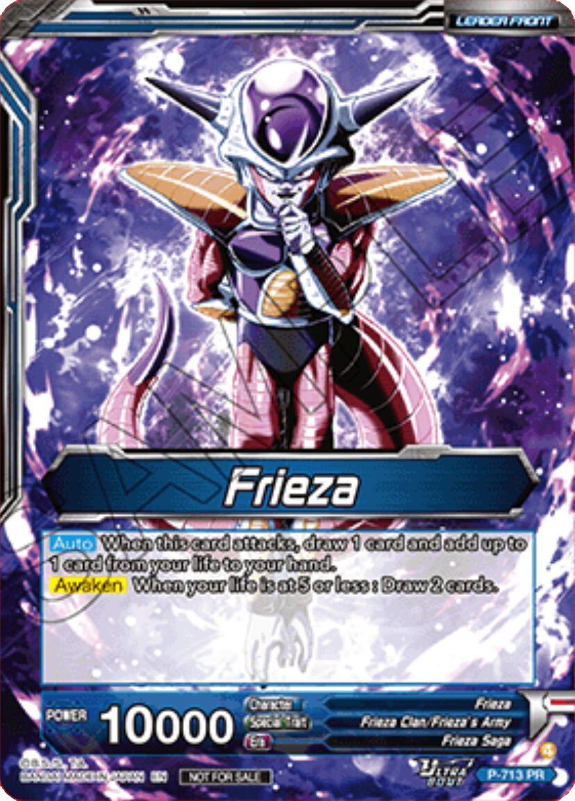 Frieza // Frieza, Unwavering Pride (Gold Stamped) (P-713) [Promotion Cards] | Devastation Store