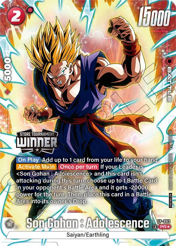 Son Gohan : Adolescence (Tournament Pack -Winner- 09) [Fusion World Tournament Cards] | Devastation Store