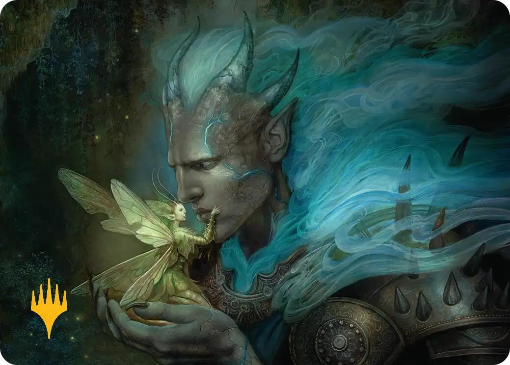Run Away Together Art Card (Gold-Stamped Planeswalker Symbol) [Lorwyn Eclipsed Art Series] | Devastation Store
