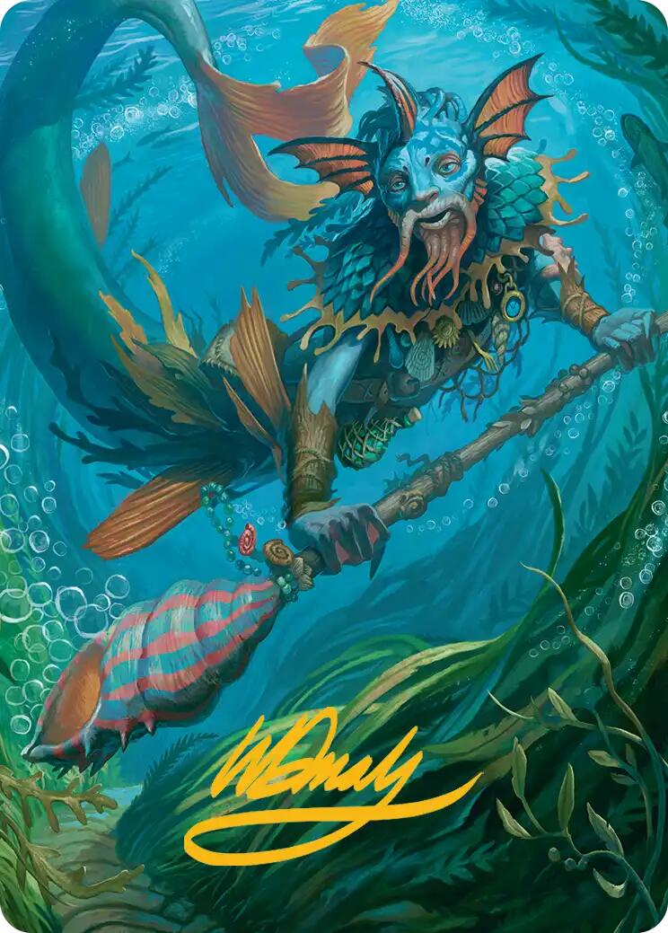 Sygg, Wanderwine Wisdom Art Card (Gold-Stamped Signature) [Lorwyn Eclipsed Art Series] | Devastation Store