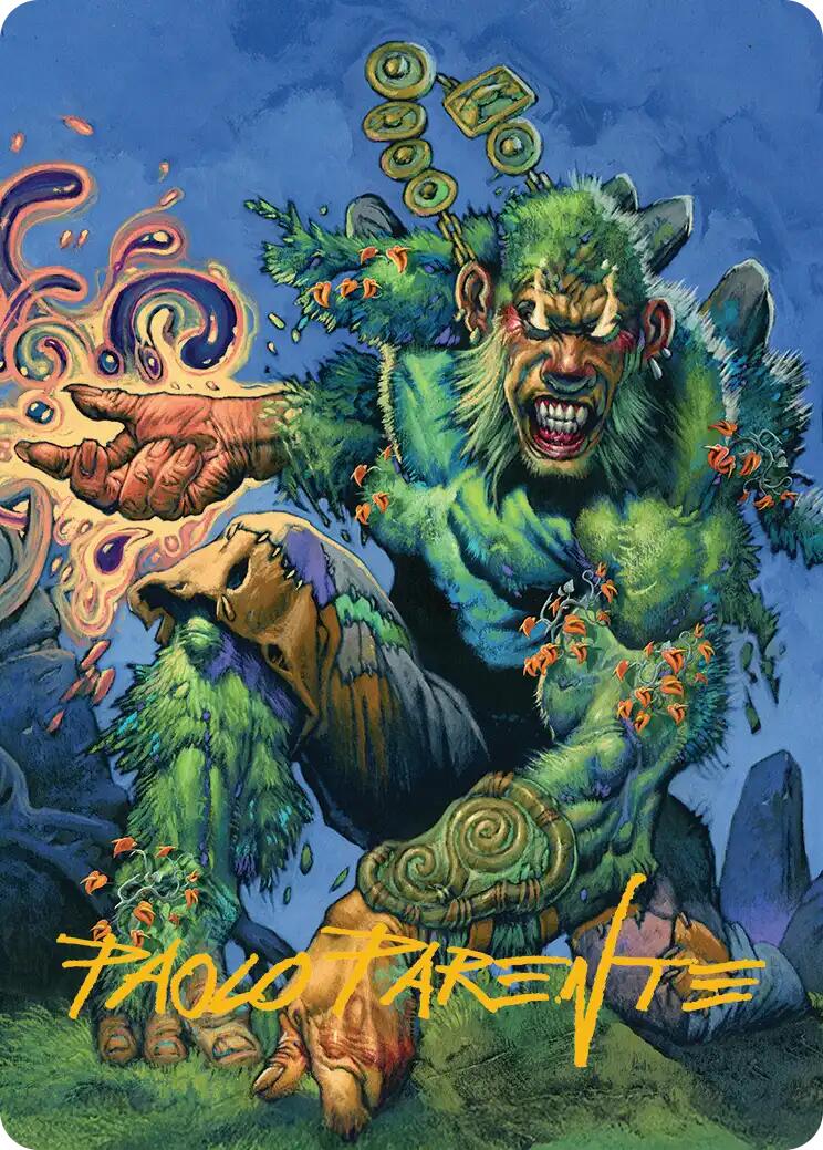 Aurora Awakener Art Card (17/54) (Gold-Stamped Signature) [Lorwyn Eclipsed Art Series] | Devastation Store