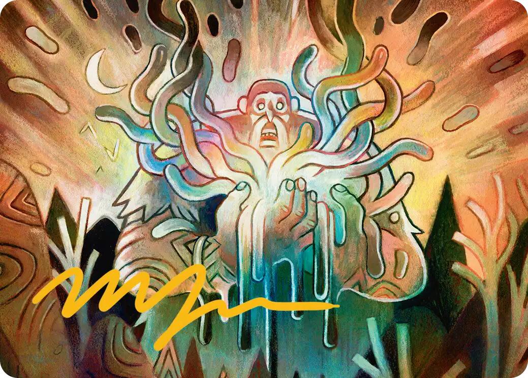 Aurora Awakener Art Card (40/54) (Gold-Stamped Signature) [Lorwyn Eclipsed Art Series] | Devastation Store