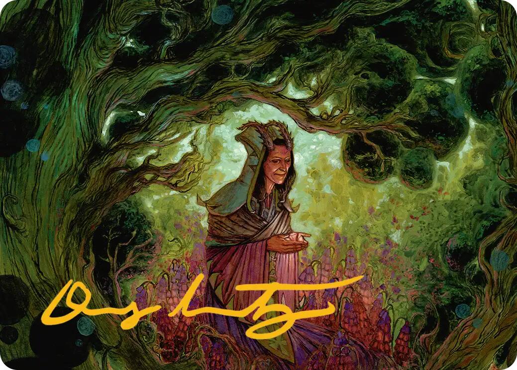 Bloom Tender Art Card (Gold-Stamped Signature) [Lorwyn Eclipsed Art Series] | Devastation Store