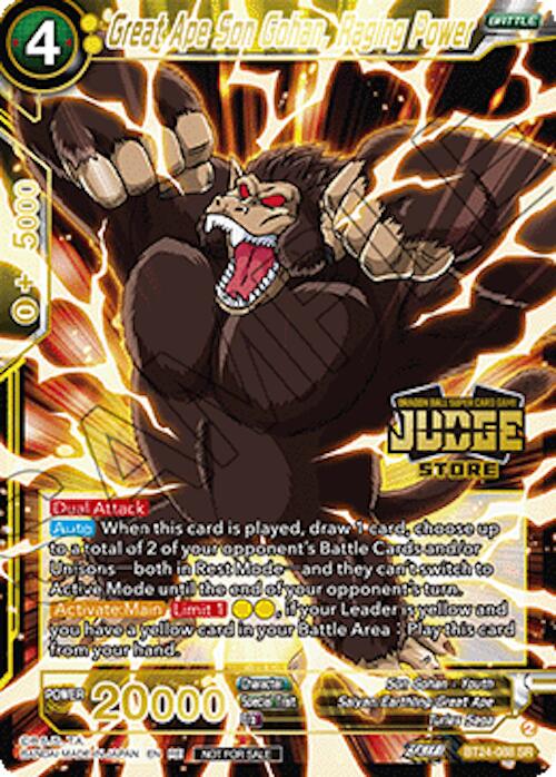Great Ape Son Gohan, Raging Power (Judge Pack Vol.18) (Store) (BT24-088) [Judge Promotion Cards] | Devastation Store