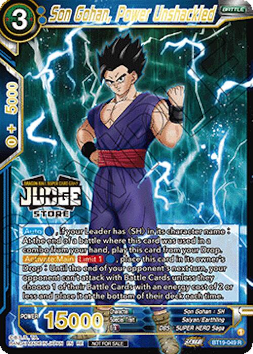 Son Gohan, Power Unshackled (Judge Pack Vol.18) (Store) (BT19-049) [Judge Promotion Cards] | Devastation Store