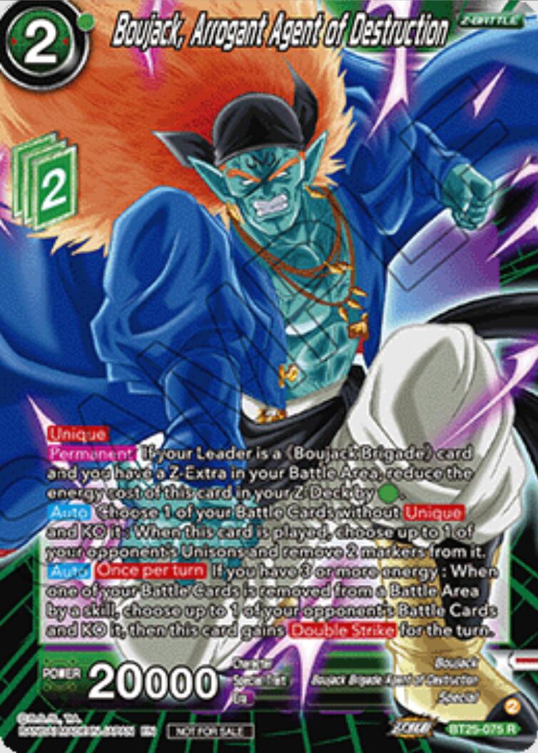 Boujack, Arrogant Agent of Destruction (Ultra-Bout Series Tournament Pack Vol.1) (BT25-075) [Tournament Promotion Cards] | Devastation Store