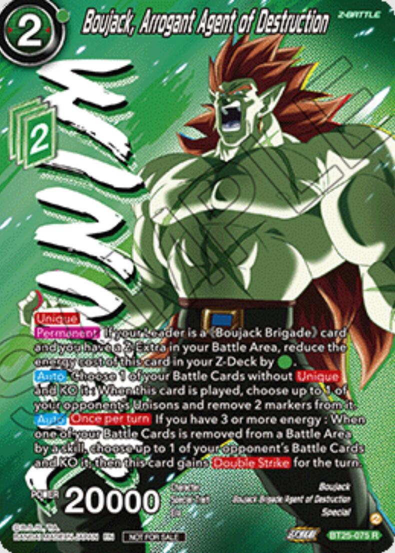 Boujack, Arrogant Agent of Destruction (Ultra-Bout Series Tournament Pack Vol.1) (Winner) (BT25-075) [Tournament Promotion Cards] | Devastation Store
