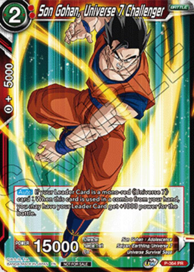 Son Gohan, Universe 7 Challenger (Ultra-Bout Series Tournament Pack Vol.1) (P-364) [Tournament Promotion Cards] | Devastation Store