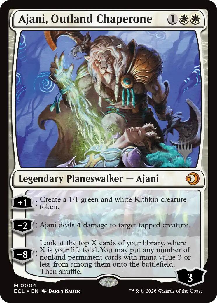 Ajani, Outland Chaperone [Lorwyn Eclipsed Promos] | Devastation Store