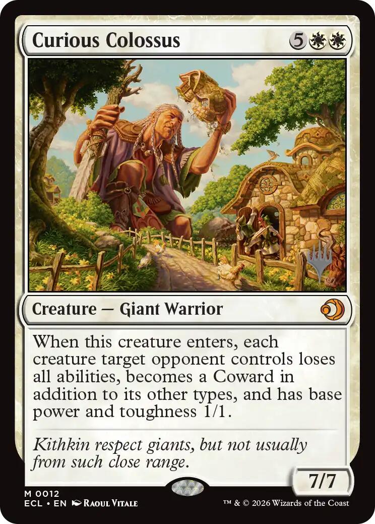 Curious Colossus [Lorwyn Eclipsed Promos] | Devastation Store