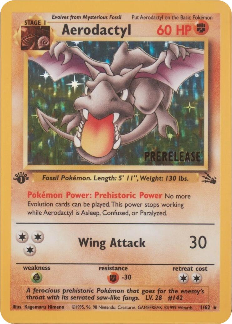 Aerodactyl (01/62) (Prerelease) [Miscellaneous Cards] | Devastation Store