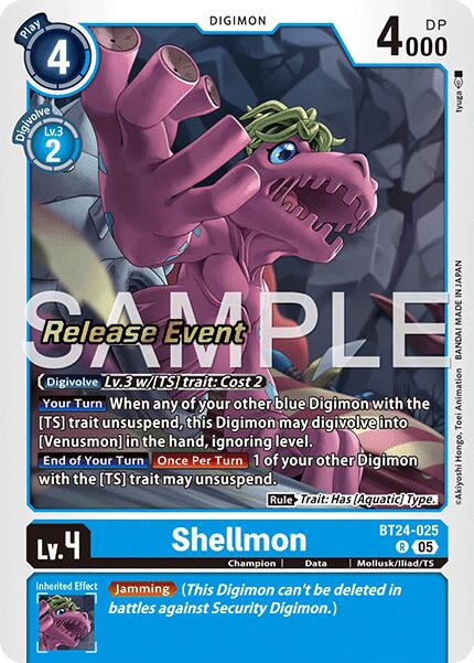 Shellmon [BT24-025] [Time Stranger Release Events Cards] | Devastation Store