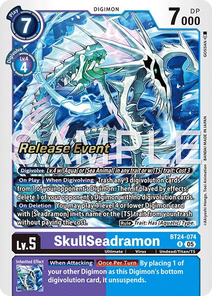 SkullSeadramon [BT24-074] [Time Stranger Release Events Cards] | Devastation Store