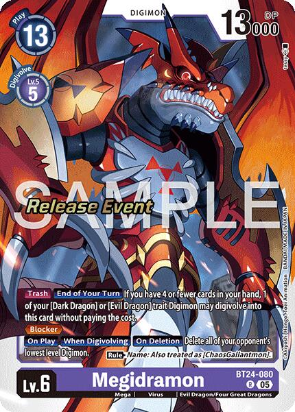Megidramon [BT24-080] [Time Stranger Release Events Cards] | Devastation Store