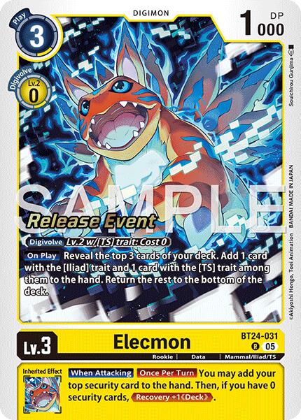 Elecmon [BT24-031] [Time Stranger Release Events Cards] | Devastation Store