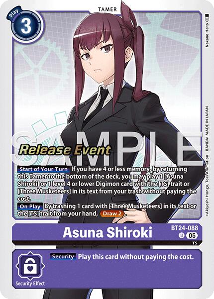 Asuna Shiroki [BT24-088] [Time Stranger Release Events Cards] | Devastation Store