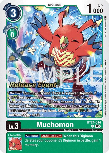 Muchomon [BT24-044] [Time Stranger Release Events Cards] | Devastation Store