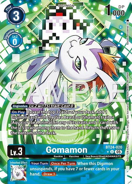 Gomamon [BT24-020] (Box Topper) [Time Stranger] | Devastation Store