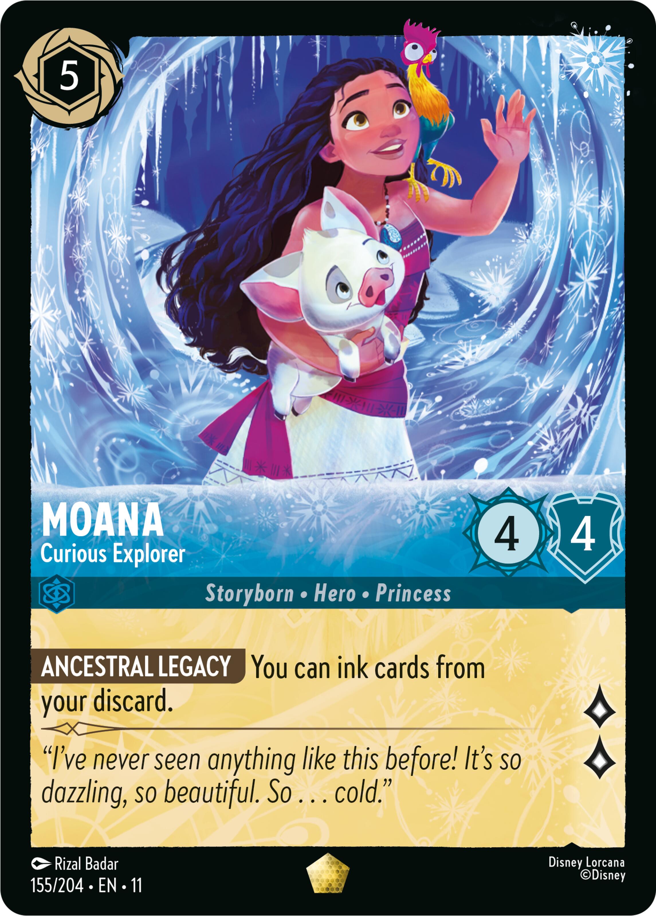 Moana - Curious Explorer (155/204) [Winterspell] | Devastation Store