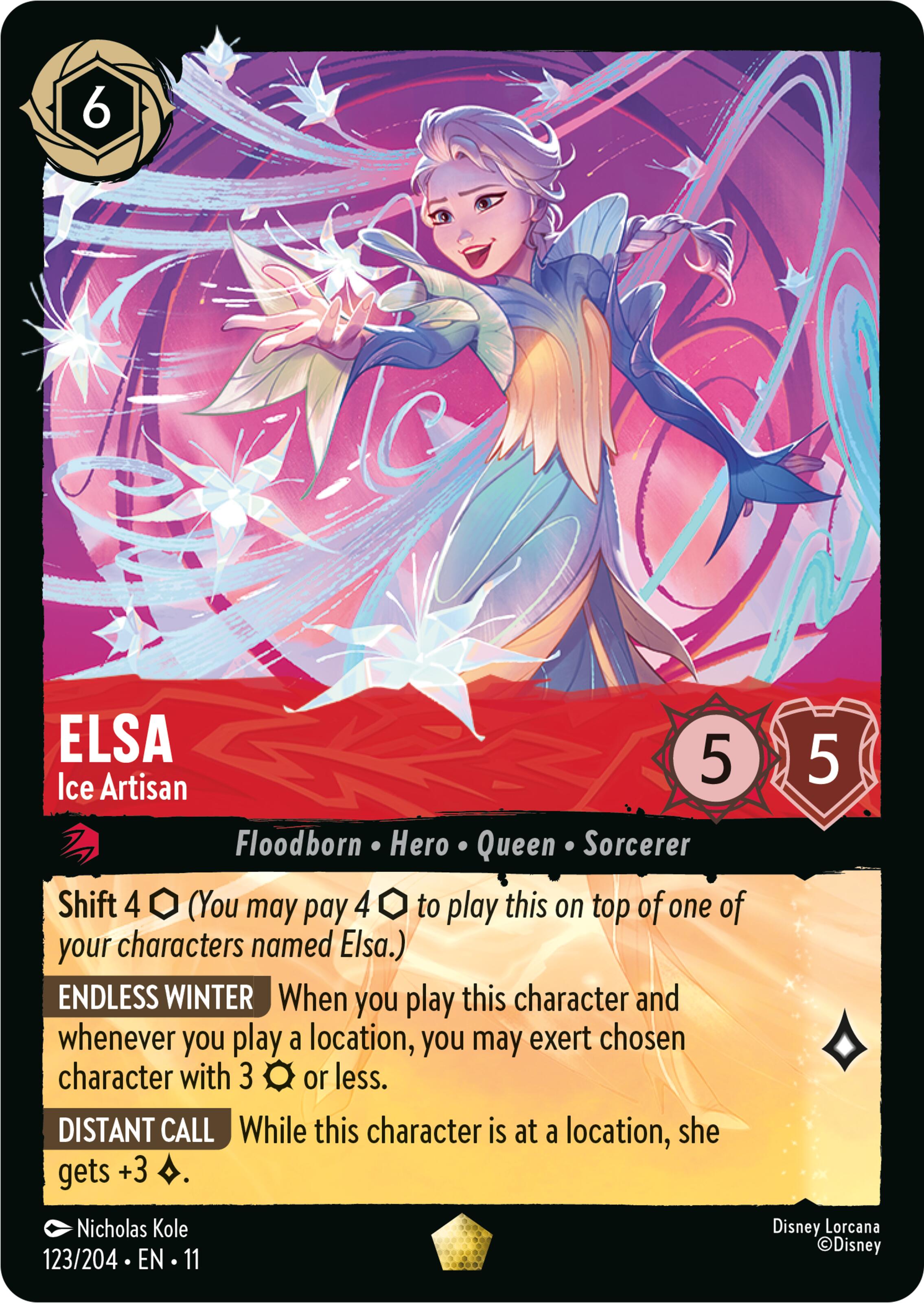 Elsa - Ice Artisan (123/204) [Winterspell] | Devastation Store