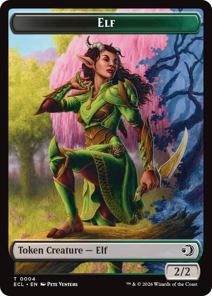 Elf // Kithkin (0007) Double-Sided Token [Lorwyn Eclipsed Tokens] | Devastation Store