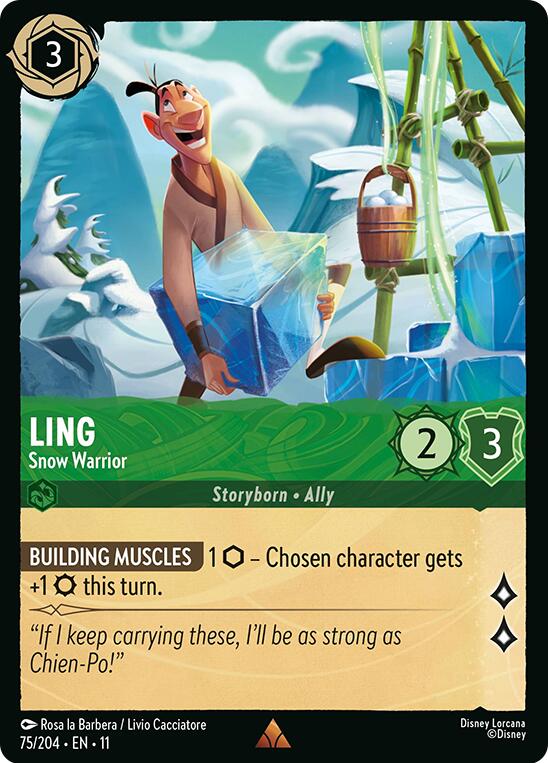 Ling - Snow Warrior (75/204) [Winterspell] | Devastation Store