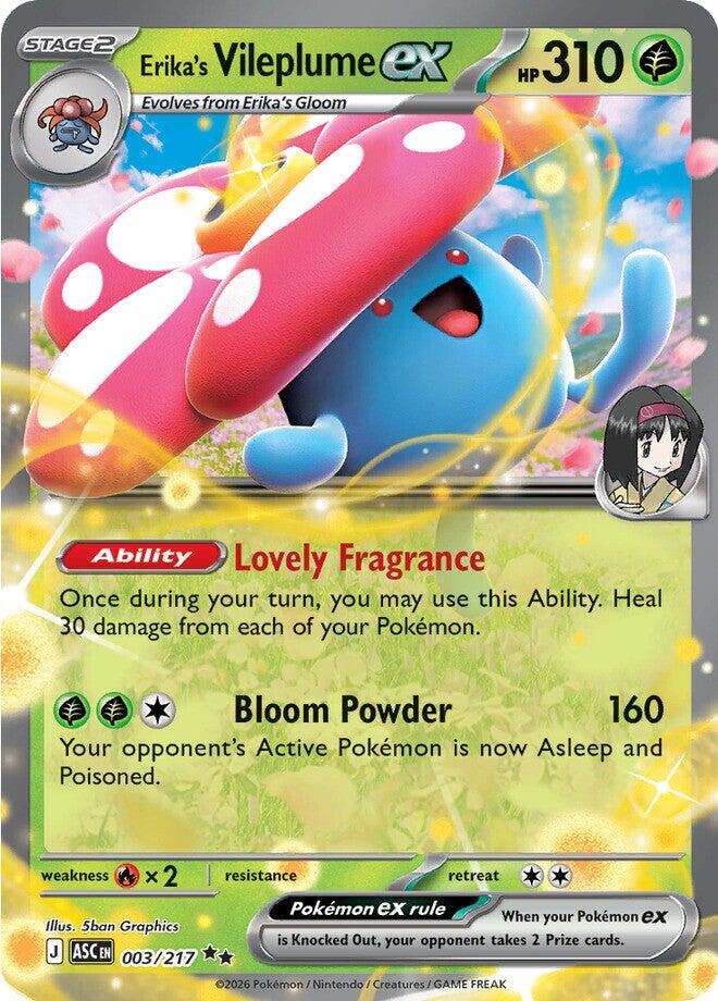 Erika's Vileplume ex (003/217) [Mega Evolution: Ascended Heroes] | Devastation Store