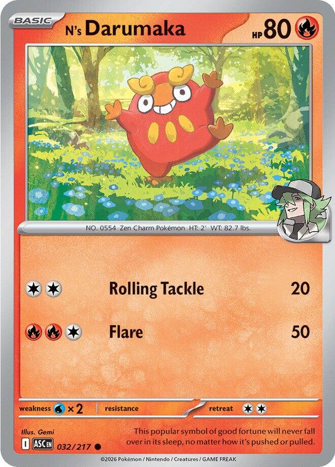 N's Darumaka (032/217) [Mega Evolution: Ascended Heroes] | Devastation Store