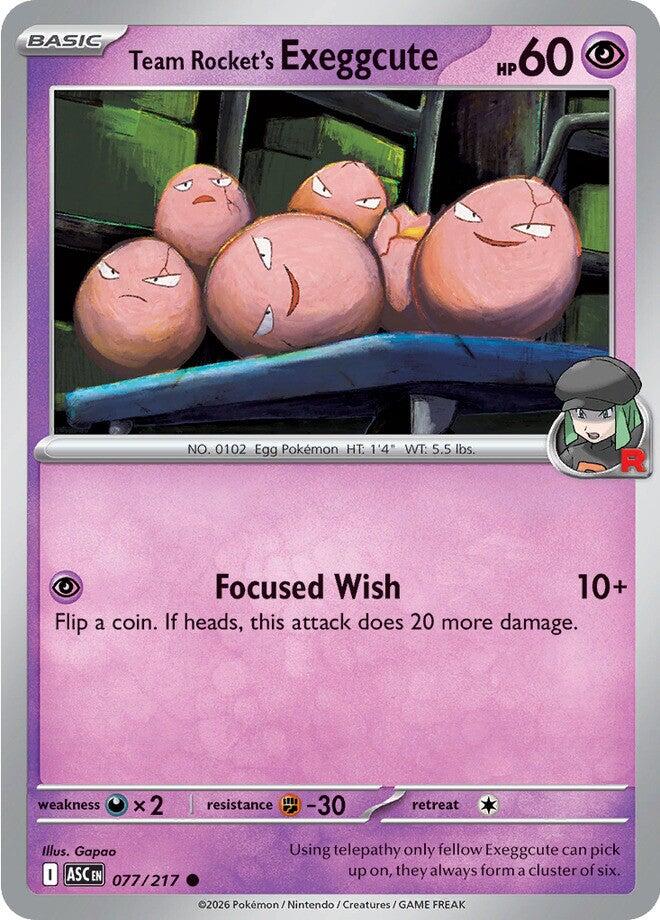 Team Rocket's exeggcute (077/217) [Mega Evolution: Ascended Heroes] | Devastation Store